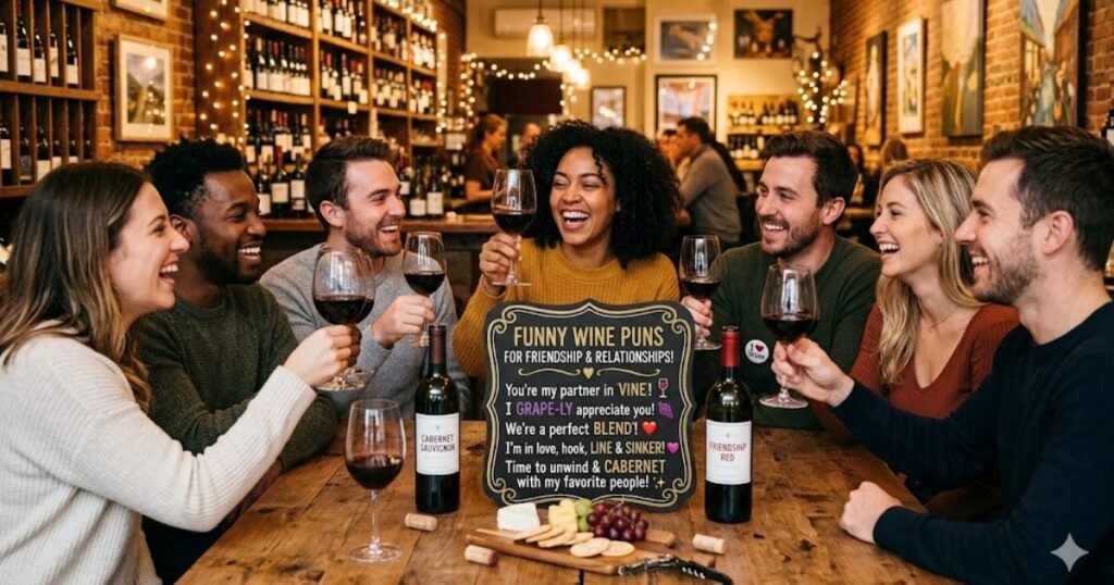 Funny Wine Puns for Friendship and Relationships