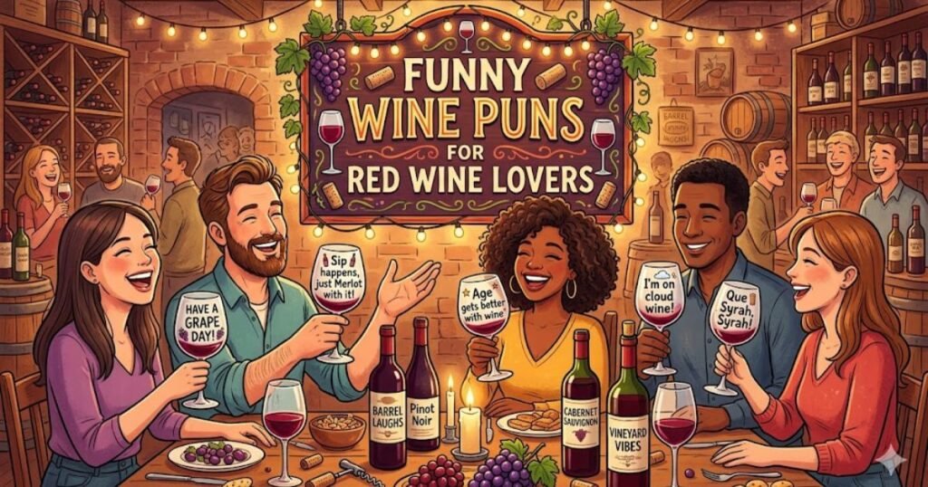 Funny Wine Puns for Red Wine Lovers