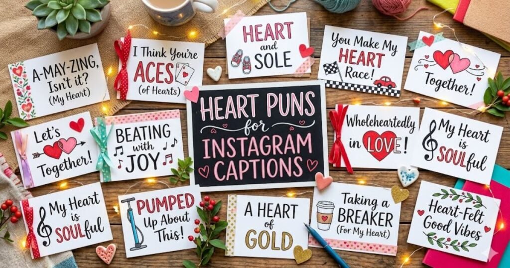 Heart Puns for Instagram Captions