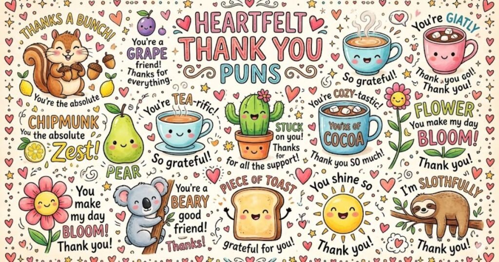 Heartfelt Thank You Puns