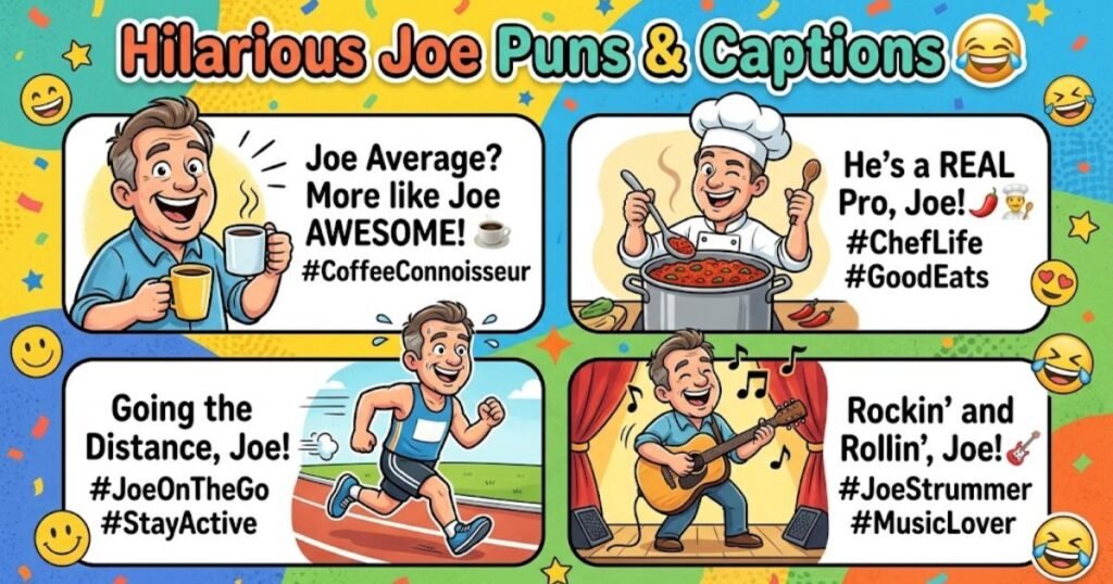 Hilarious Joe Puns & Captions 😂