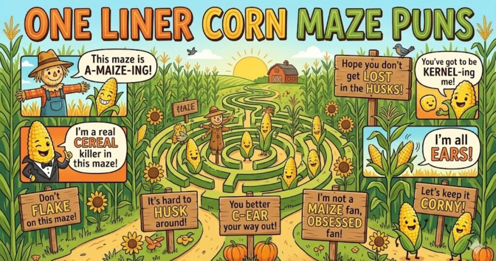 One Liner Corn Maze Puns