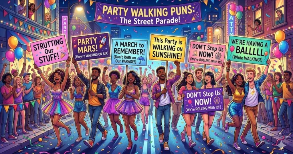 Party Walking Puns