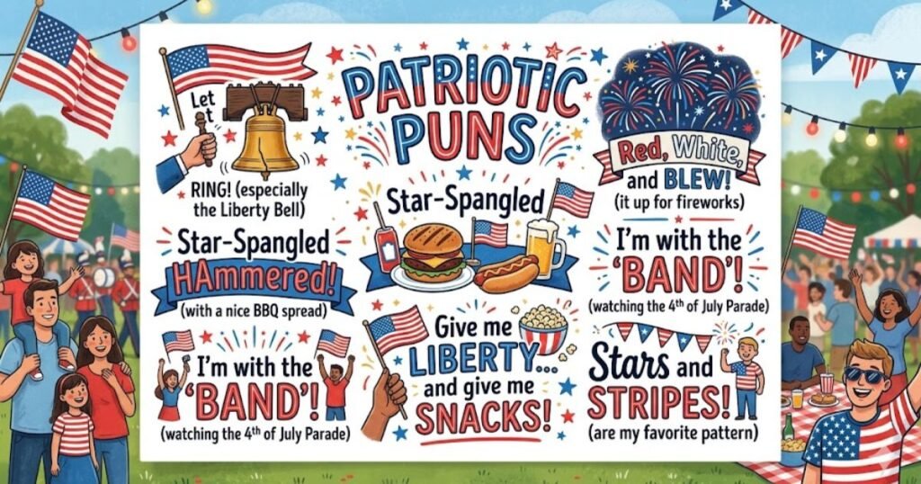 Patriotic Puns Captions