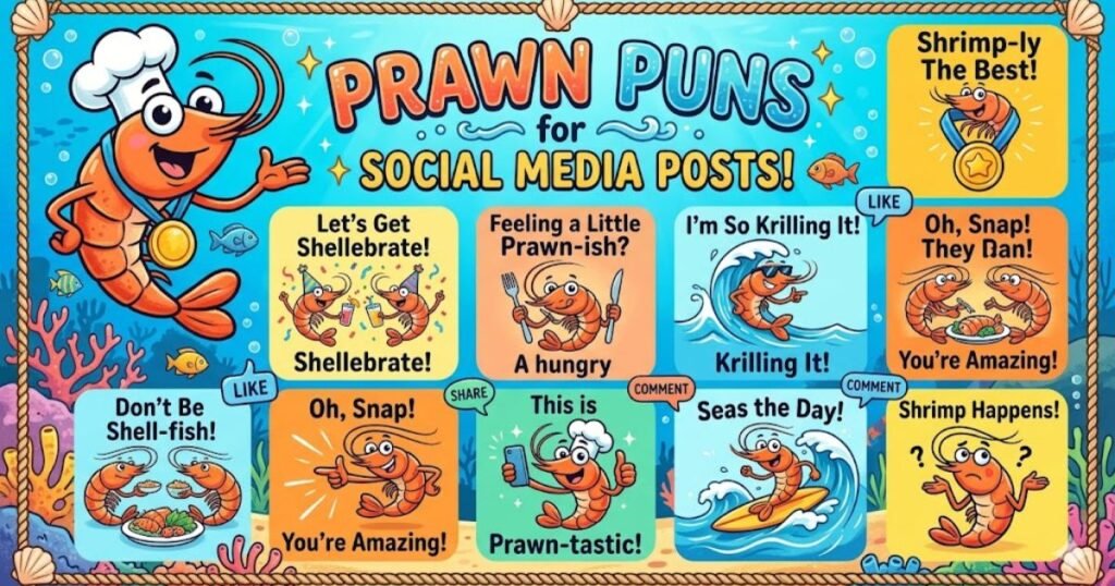 Prawn Puns for Social Media Posts