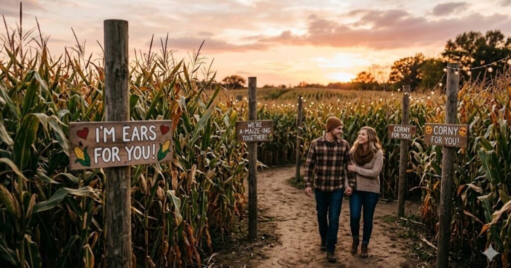 Romantic Corn Maze Puns