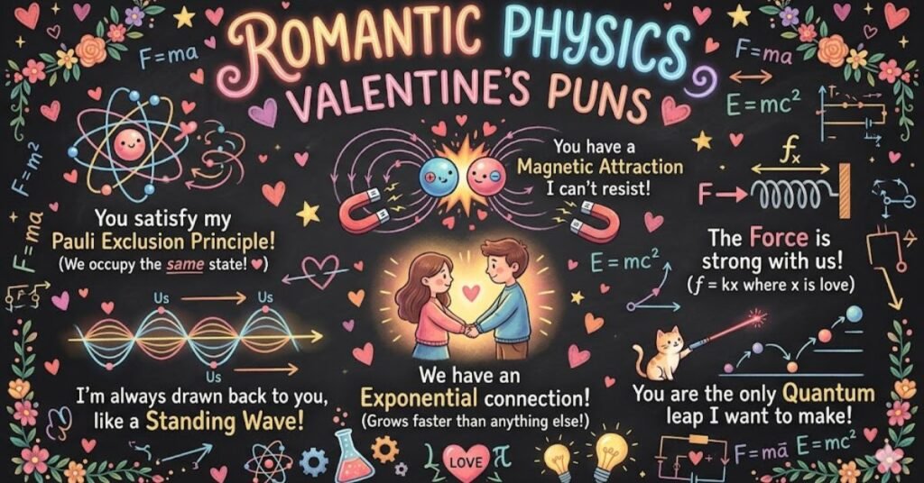 Romantic Physics Valentines Puns