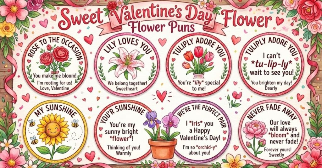 Sweet Valentine’s Day Flower Puns
