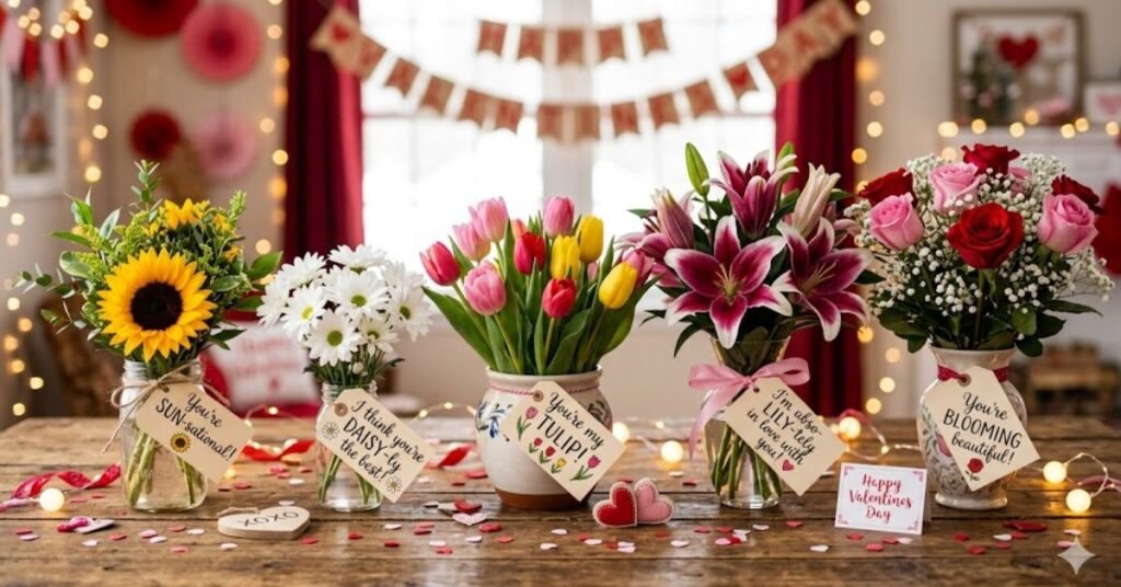 Valentine’s Day Flower Puns for Gifts