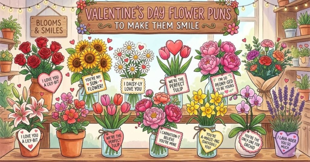 Valentine’s Day Flower Puns to Make Them Smile